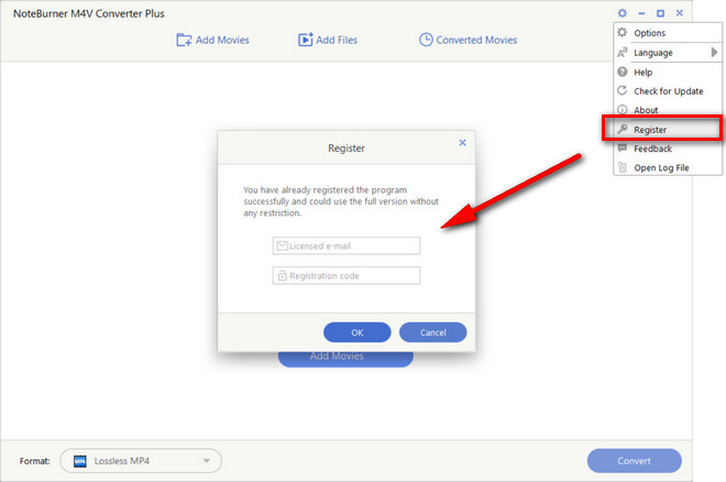 noteburner m4v converter plus tutorial