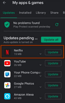 update netflix