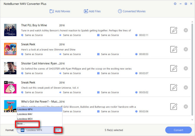 convert drm m4v to mp4, avi, mov, mpeg on windows