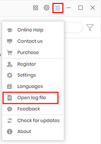 Open log file on NoteBurner