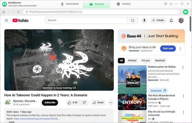 record search video
